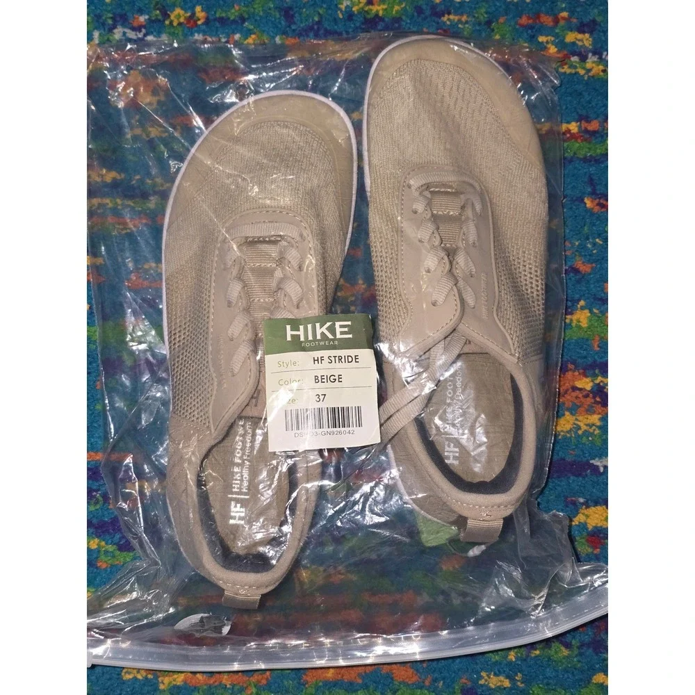 NWT HIKE Footwear Stride (Unisex) Sneaker Beige Barefoot ‎ Womens EU 37/ US 7